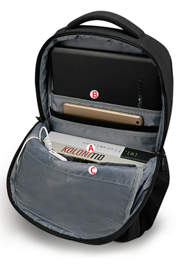 Σακίδιο με θέση για laptop 15,6 inches TIGERNU backpack μαύρο T-B3399