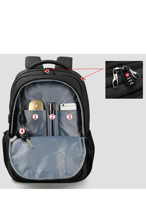 Σακίδιο με θέση για laptop 15,6 inches TIGERNU backpack μαύρο T-B3399