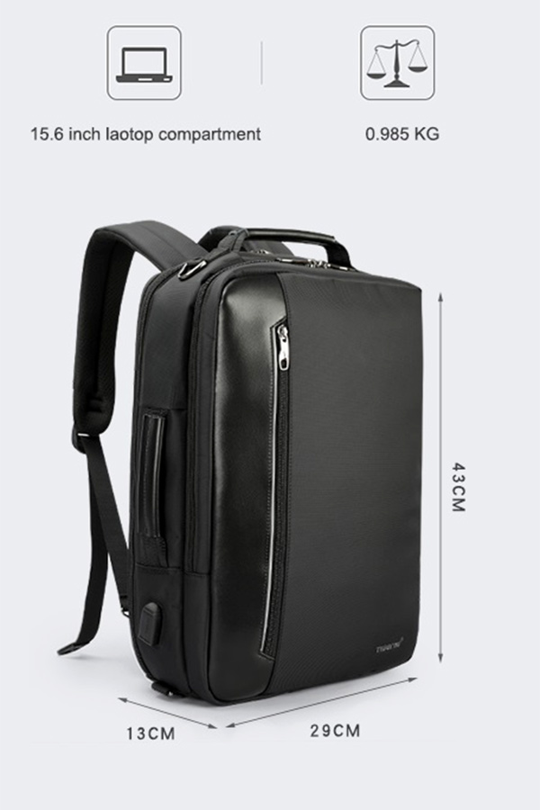 Σακίδιο - Χαρτοφύλακας με θέση για laptop 15,6 inches TIGERNU backpack μαύρο T-B3639