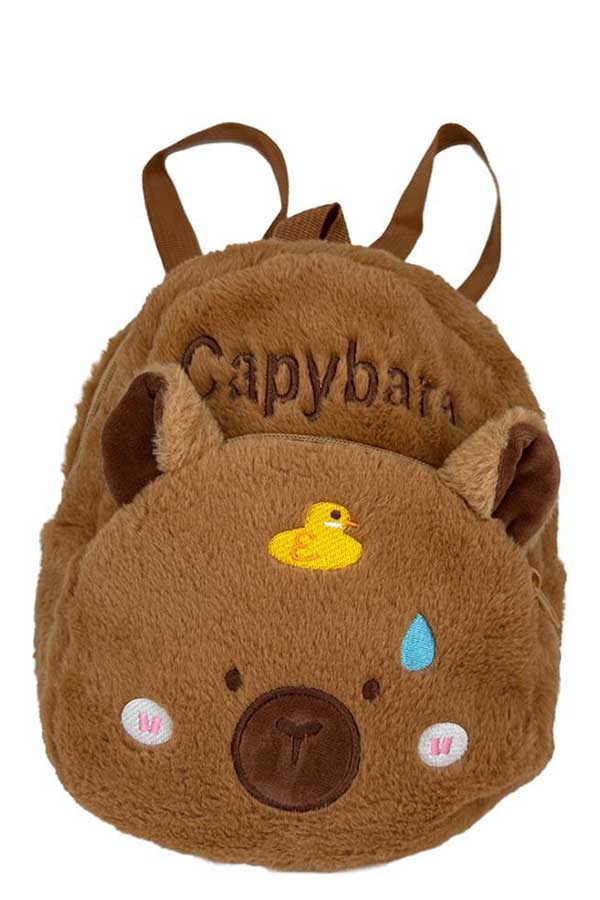 Σακίδιο πλάτης mini γούνινο Kazura Capybara αρκουδάκι 000710012