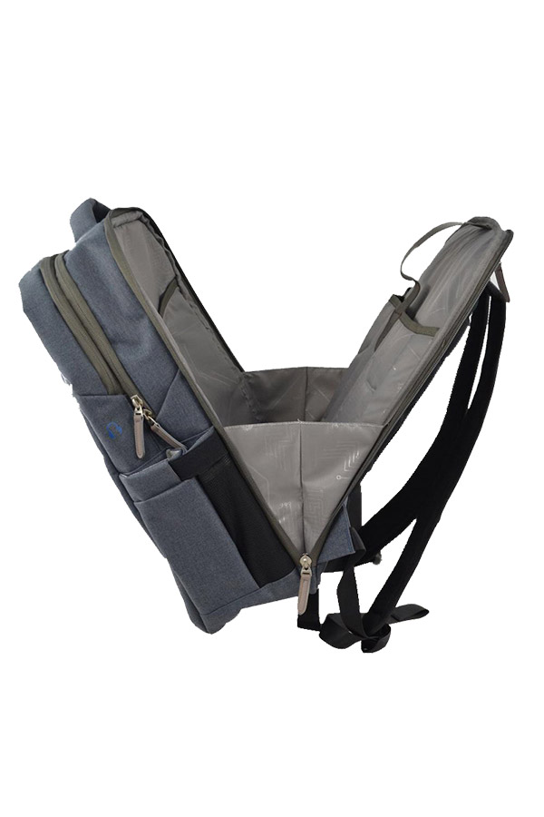 Swissdigital URBAN BACKPACK Σακίδιο με RFID γκρι ανοιχτό SURGE SD701-G