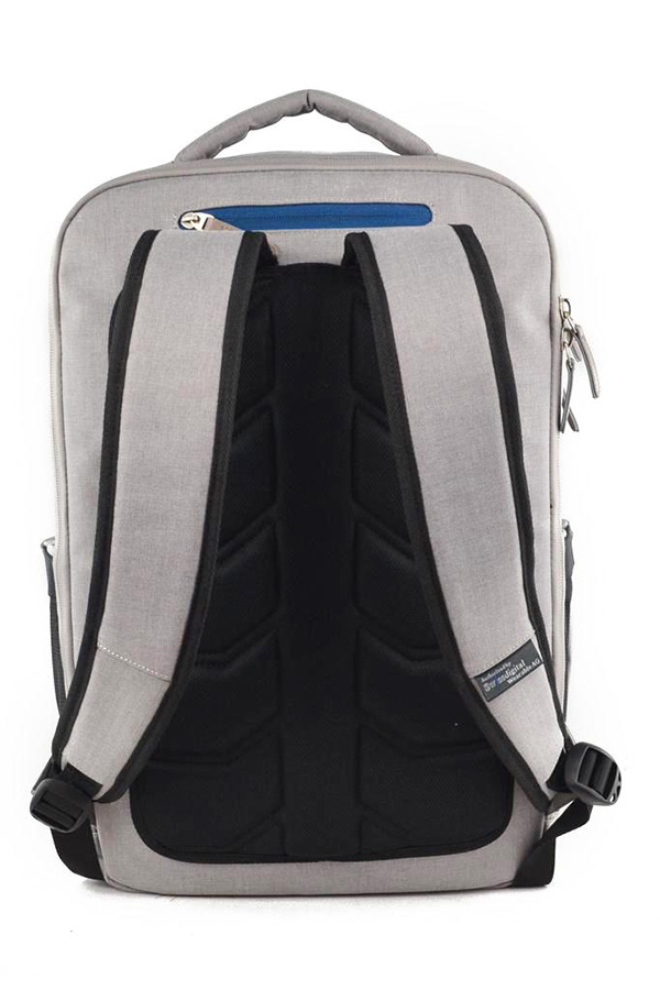 Swissdigital URBAN BACKPACK Σακίδιο με RFID γκρι ανοιχτό SURGE SD701-G