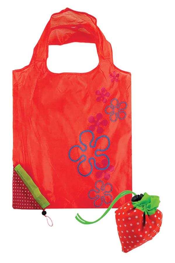 Τσάντα shopping bag Stop and Look φράουλα 000658312