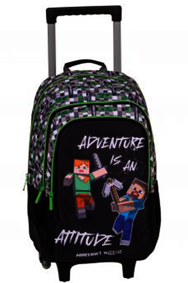 Σχολική τσάντα τρόλεϊ Minecraft Graffiti Adventure is an attitude  248252