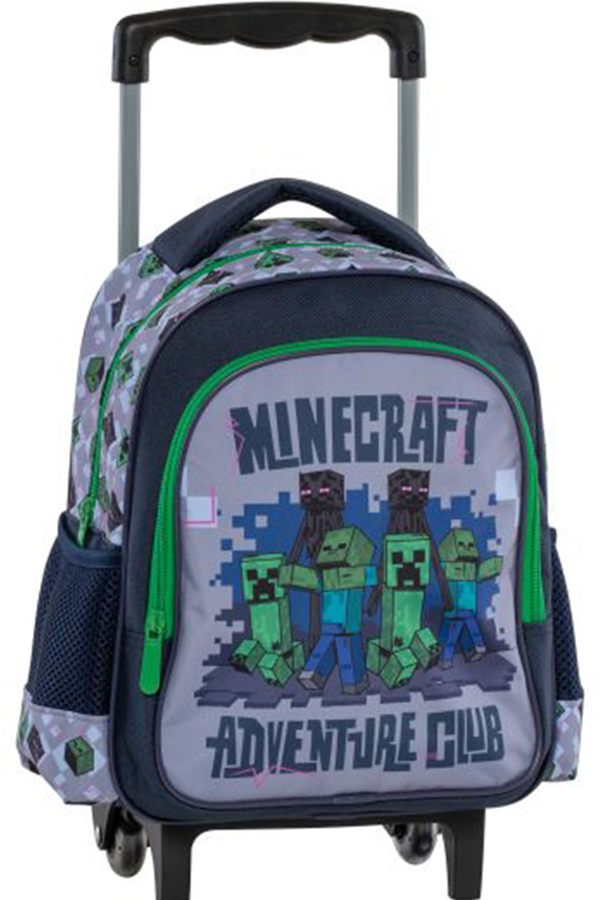  Σακίδιο νηπιαγωγείου τρόλεϊ Minecraft Adventure club Graffiti grey 238261