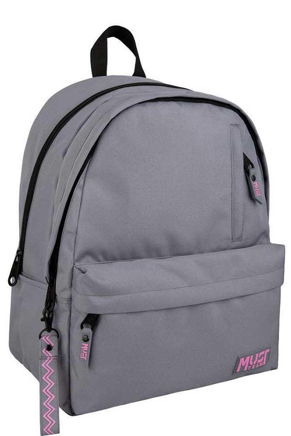 Σακίδιο must BACKPACK Monochrome Classic γκρι ροζ 000586424