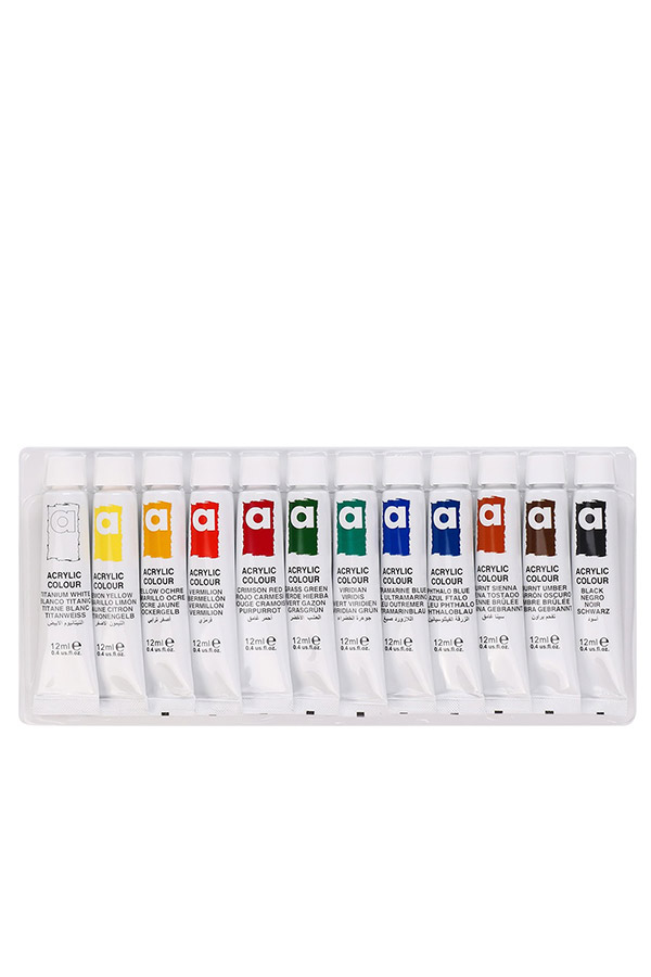 Ακρυλικά χρώματα 12ml σετ 12 χρωμάτων SINOART Acrylic colour SFP004