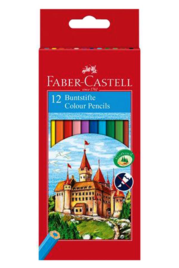 Ξυλομπογιές ζωγραφικής 12 χρωμάτων FABER CASTELL 120112
