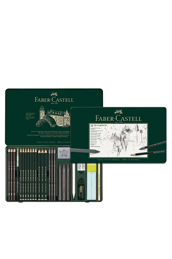 Σετ σκίτσου 26τμχ FABER CASTELL Pitt graphite set 112974