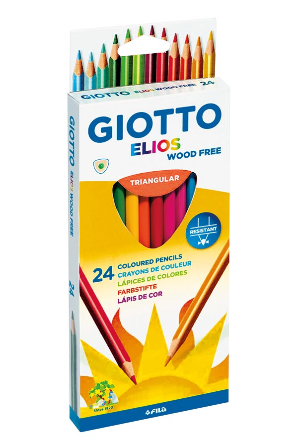 Ξυλομπογιές ζωγραφικής GIOTTO ELIOS triangular 24 χρωμάτων 275900