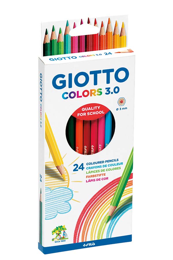 Ξυλομπογιές GIOTTO COLORS 3.0 24 χρωμάτων 276700
