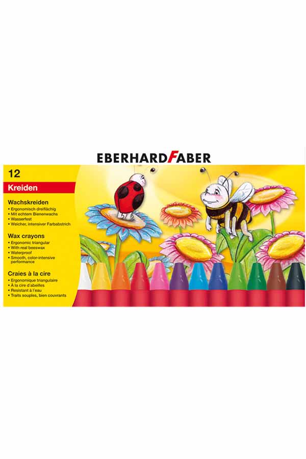 Κηροπαστέλ EBERHARD FABER 12 χρωμάτων 524010