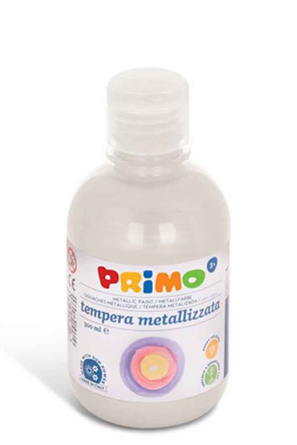 Τέμπερα 300 ml PRIMO μεταλλικό λευκό 233TM300