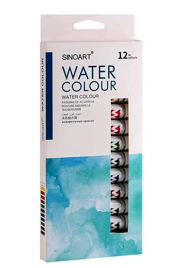 Χρώματα ακουαρέλας 12ml σετ 12 χρωμάτων Watercolor SINOART  SFP001