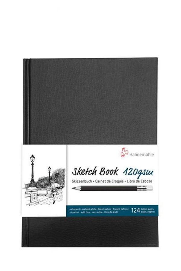 Sketchbook Α5 δεμένο 120gr 62 φύλλων Hahnemuhle μαύρο 10628352
