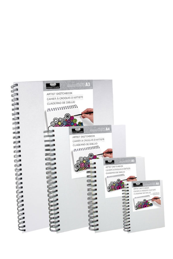 Μπλοκ σχεδίου Sketchbook σπιράλ Α5 80 φύλλων Royal & Langnickel RCSB-A5